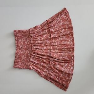 Skirt floral size S elasticized waist flowy spring summer skirt